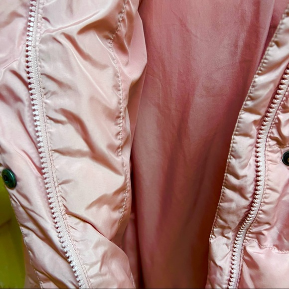 Gap Kids Girls Size 8 Pink Hooded Puffer Jacket w/ Polartec Insulation - Picture 9 of 11